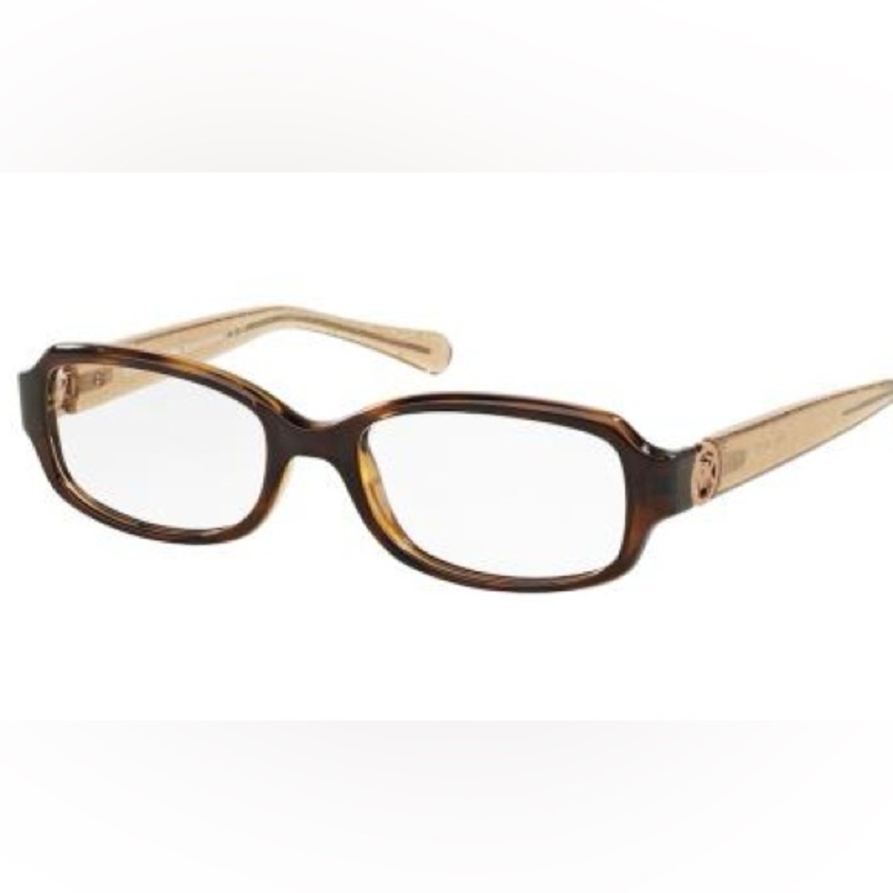 Michael Kors Tabitha V 8016 Eyeglasses — Dark Tortoise Taupe Glitter Glasses